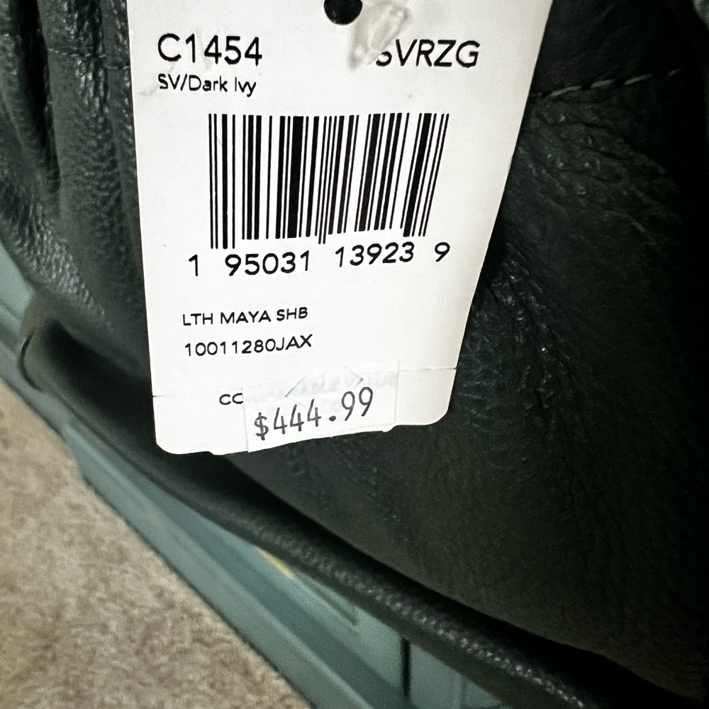 Coach Green Leather Shoulder Bag - Picture 9 of 10